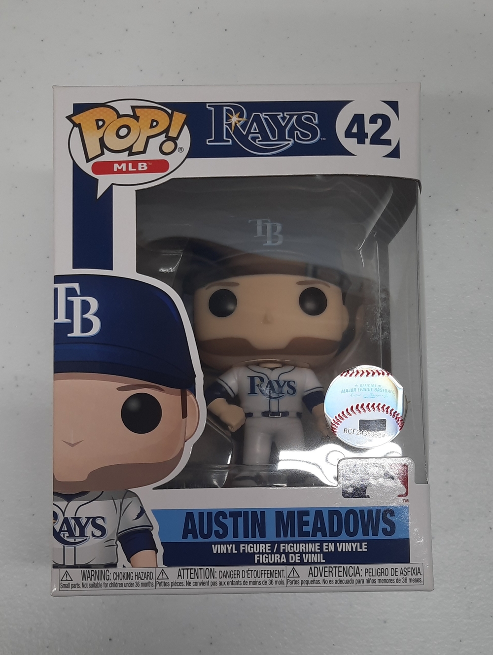 Funko White and Light Gray Collectible Box Back